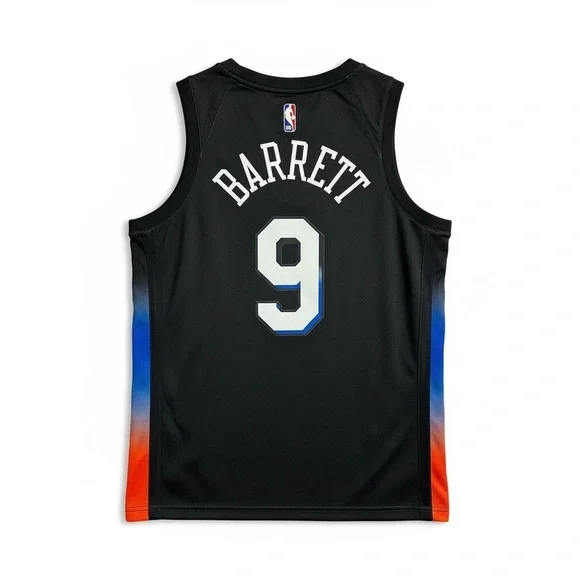 Nike Black Basketball Jersey with Colorful NYC Design - Picture 3 of 5